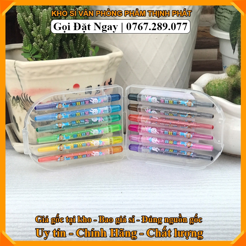 BÚT SÁP VẶN HỘP NHỰA