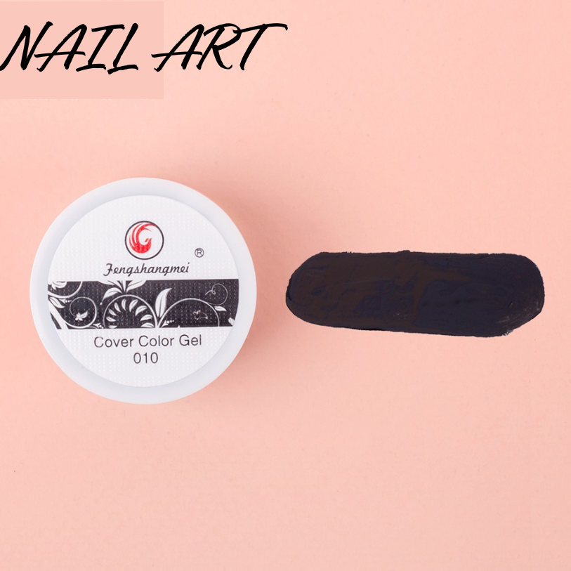 Gel vẽ đen trắng FENGSHANGMEI chính hãng, gel vẽ nổi chất đậm đặc chuyên dụng cho dân làm móng , Sét sơn gel vẽ móng tay chân nail Fengshangmei chính hãng
