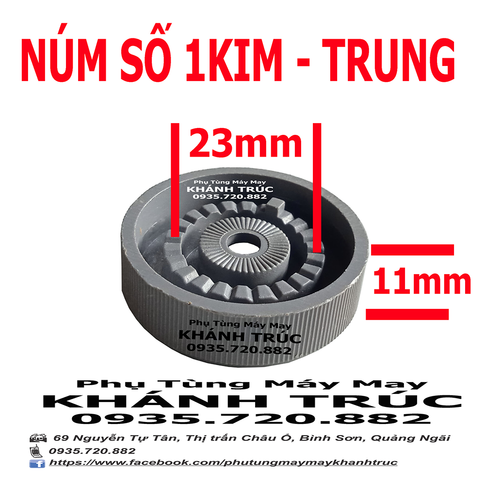 Núm số mỏng máy may công nghiệp 1kim