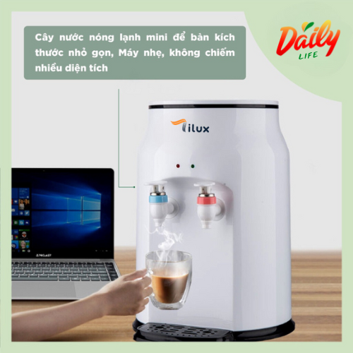 Cây Nước Nóng Lạnh Chính Hãng Tilux Tiết Kiệm Điện 2 Mức Nhiệt 15 Và 95 độ C An Toàn Tiện Lợi - Cây Nước Nóng Lạnh Mini Tiện Lợi Để Bàn Đa Năng