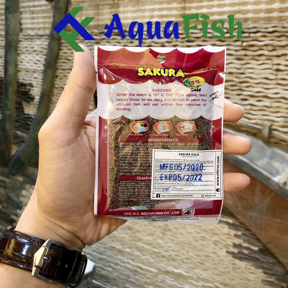 [HOÀN TIỀN 10%]Thức Ăn Sakura Cho Cá Chọi, Cá Beta, Cá Xiêm 20gr