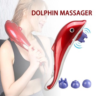 Máy massage cầm tay, máy massage toàn thân cá heo. giảm đau thư giãn giảm mệt mỏi nhanh hoạt động rung 4 in 1 tạo cảm giác tê lên vùng da được tiếp xúc. 1