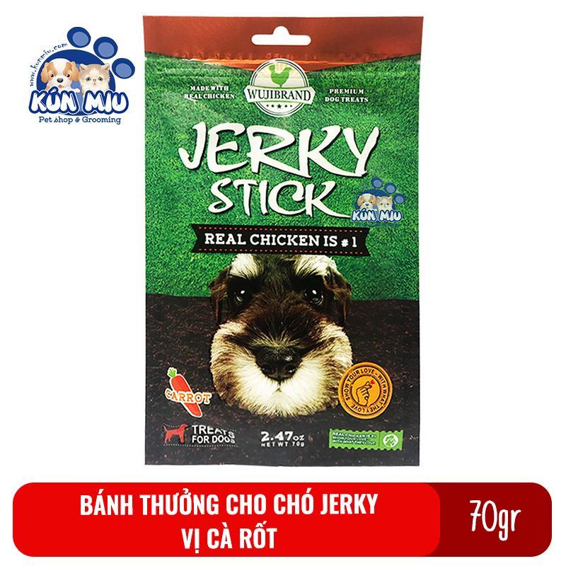 Bánh thưởng cho chó Jerky 70gr Vị cà rốt