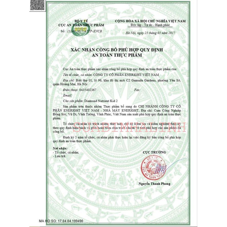 Sữa Diamond Nutrient kid Plus số 1+ 800g ( Date Mới Nhất )