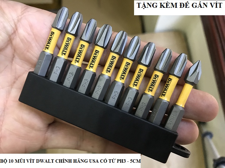 10 Mũi Bắn Vít DeWalt PH3 dài 5cm