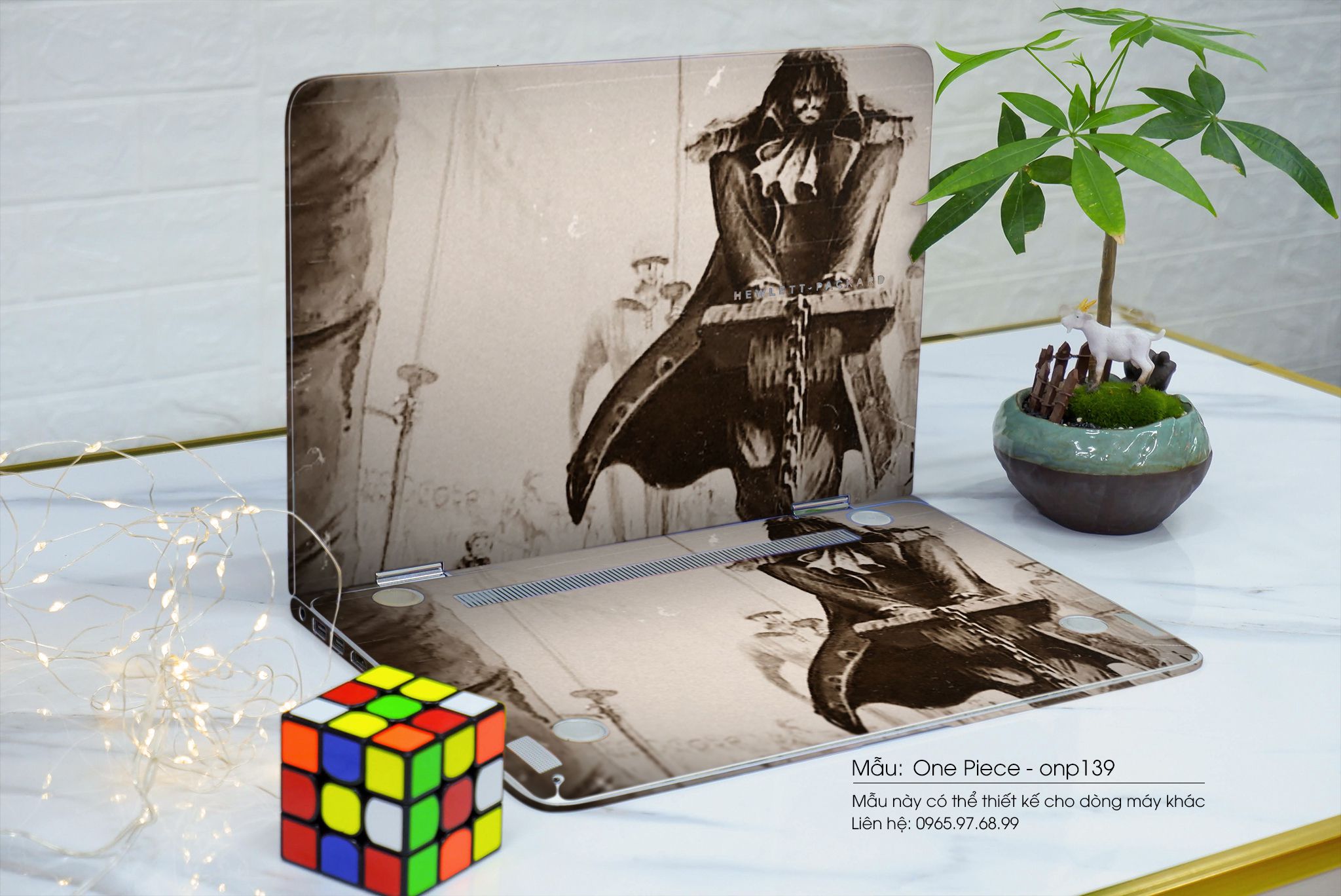 Decal Skin dán Laptop Asus mẫu One Piece (inbox mã máy cho shop)