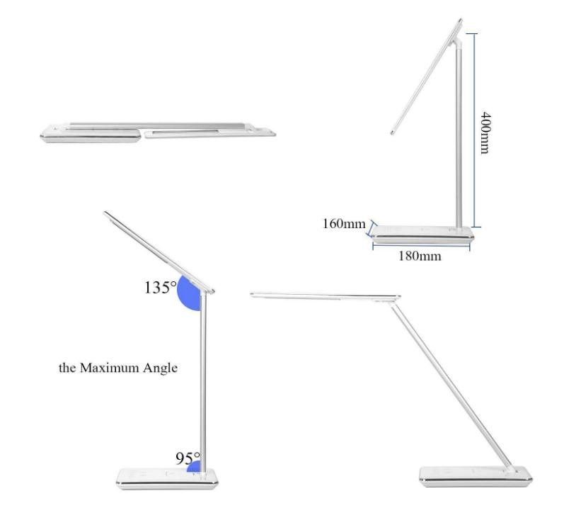 ĐÈN LED CHỐNG CẬN TÍCH HỢP SẠC KHÔNG DÂY CHO ĐIỆN THOẠI