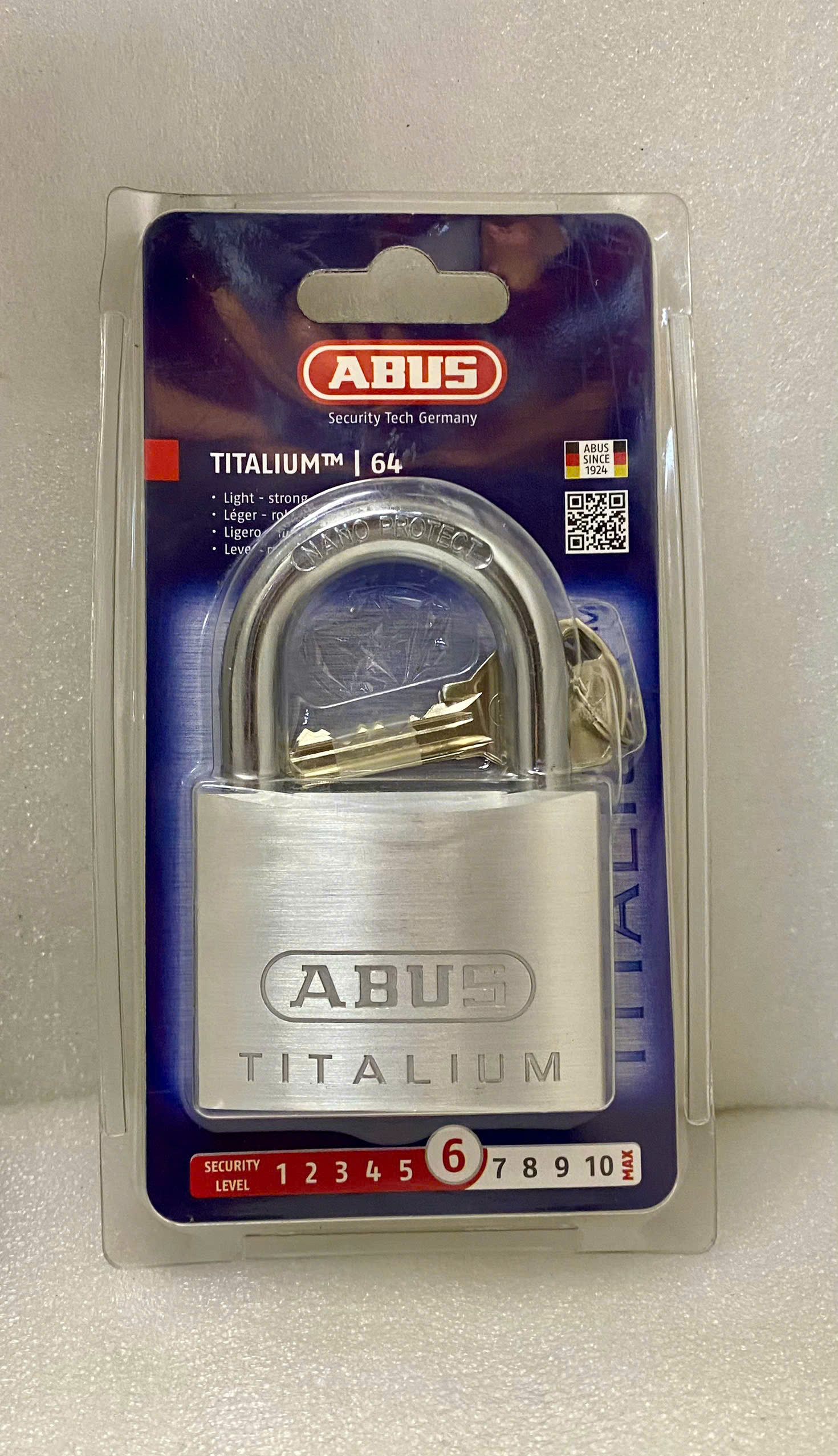 [HCM]ABUS 64Ti/60 TITALIUM KHOÁ ABUS 64TI 60MM BẤM 4 CHÌA CAO CẤP CHỐNG CƯA CẮT CHỐNG DÒ CHÌA KHOÁ ĐỨC TOP ĐẦU