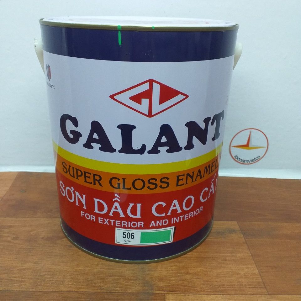 Sơn dầu Galant màu xanh 506 3L