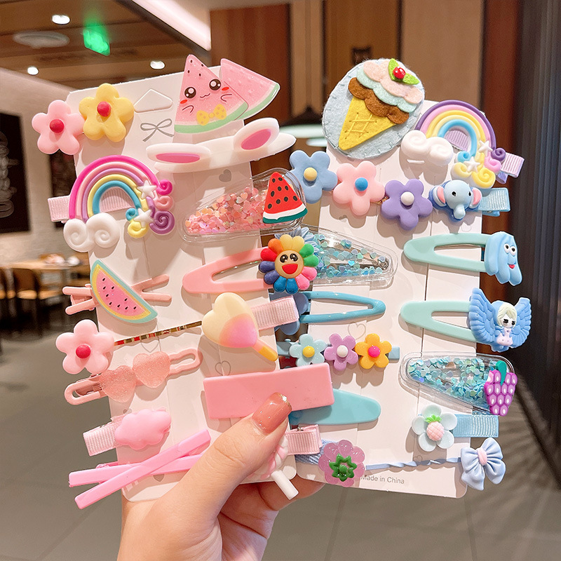 Set kẹp tóc siêu cute cho bé - UniLabel