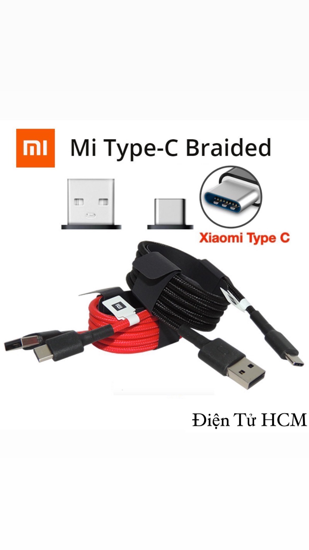 Cáp Sạc Nhanh USB Type-C Xiaomi / Mi Type-C Braided Cable