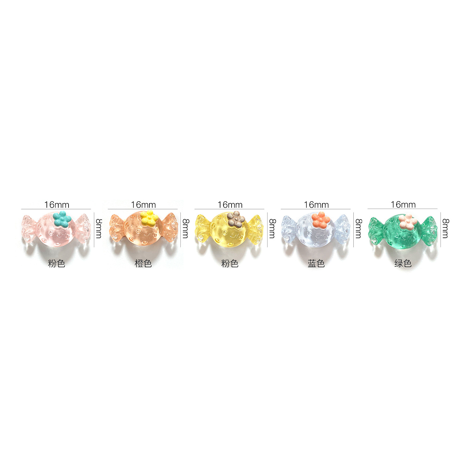 Set 10 charm kẹo trang trí móng