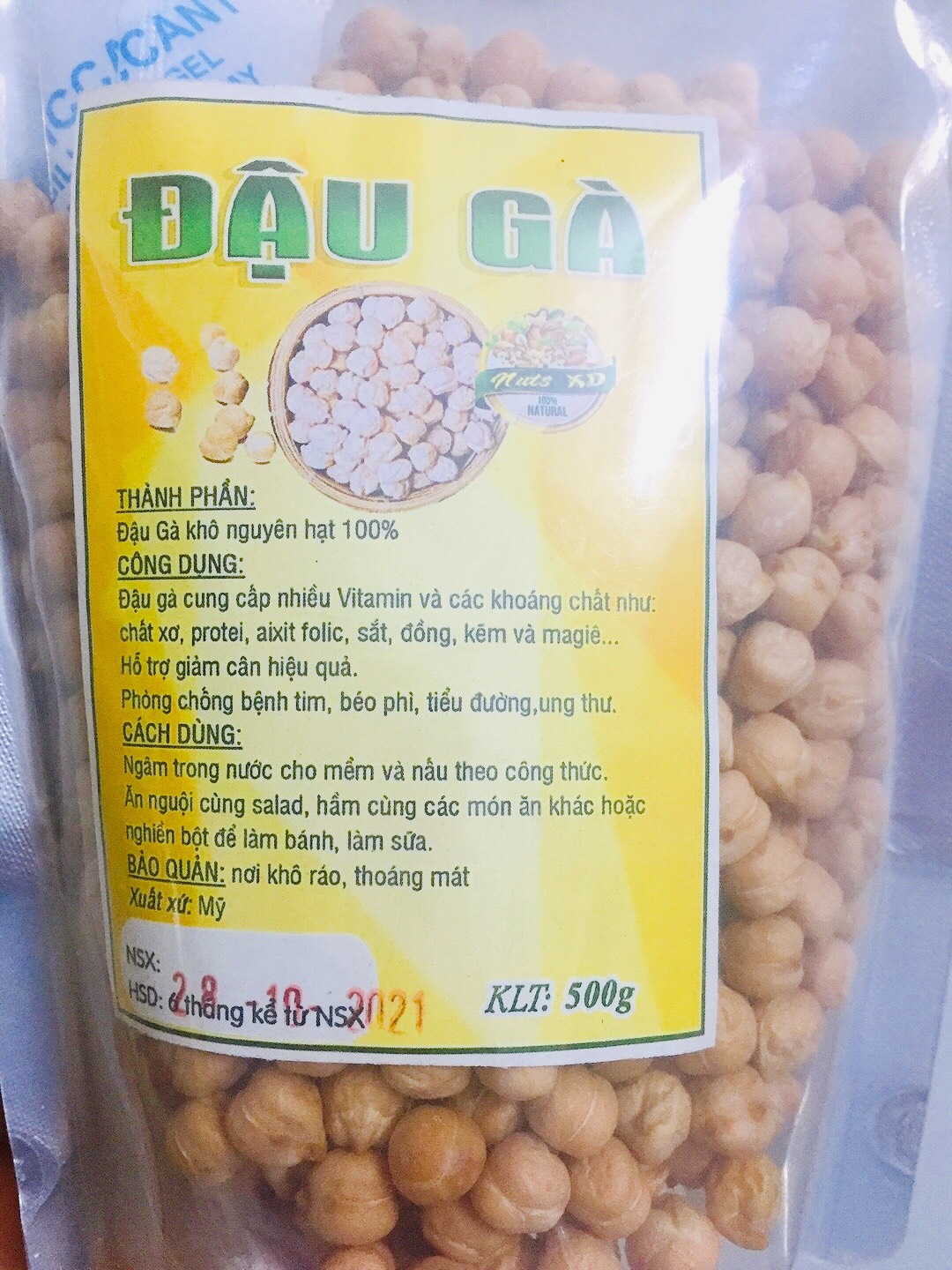 Hạt đậu gà nhập khẩu (không biến đổi Gen)