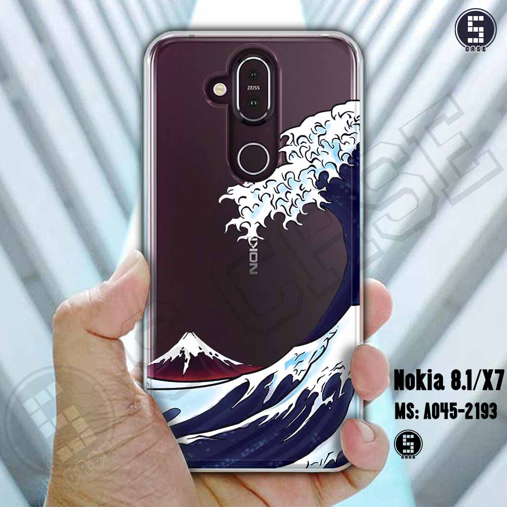 Ốp cho Nokia 8.1 / Nokia X7 hình Sóng Nhật A045-2193