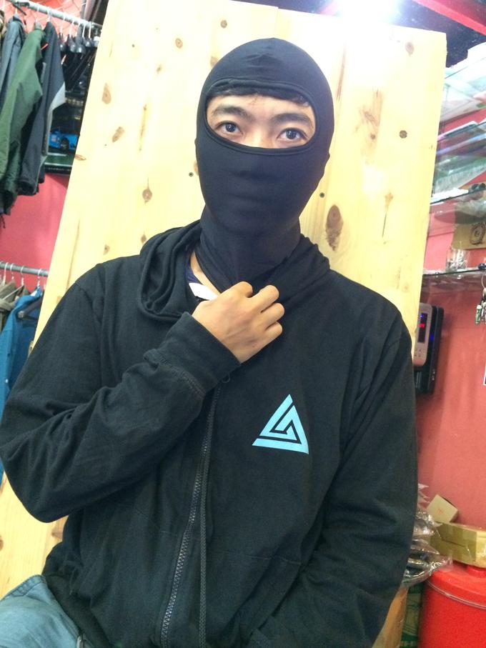Khăn trùm đầu Ninja Full Đen