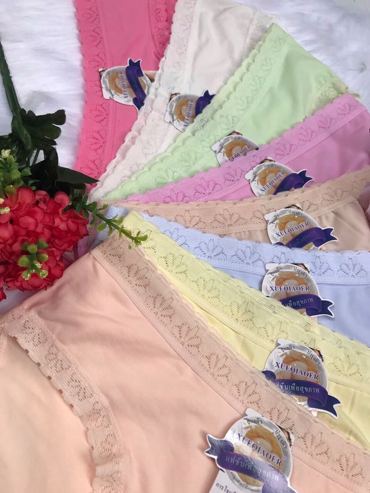 [Thanh lý] 10 Quần Lót Nữ Cotton Đẹp (viền hoa)