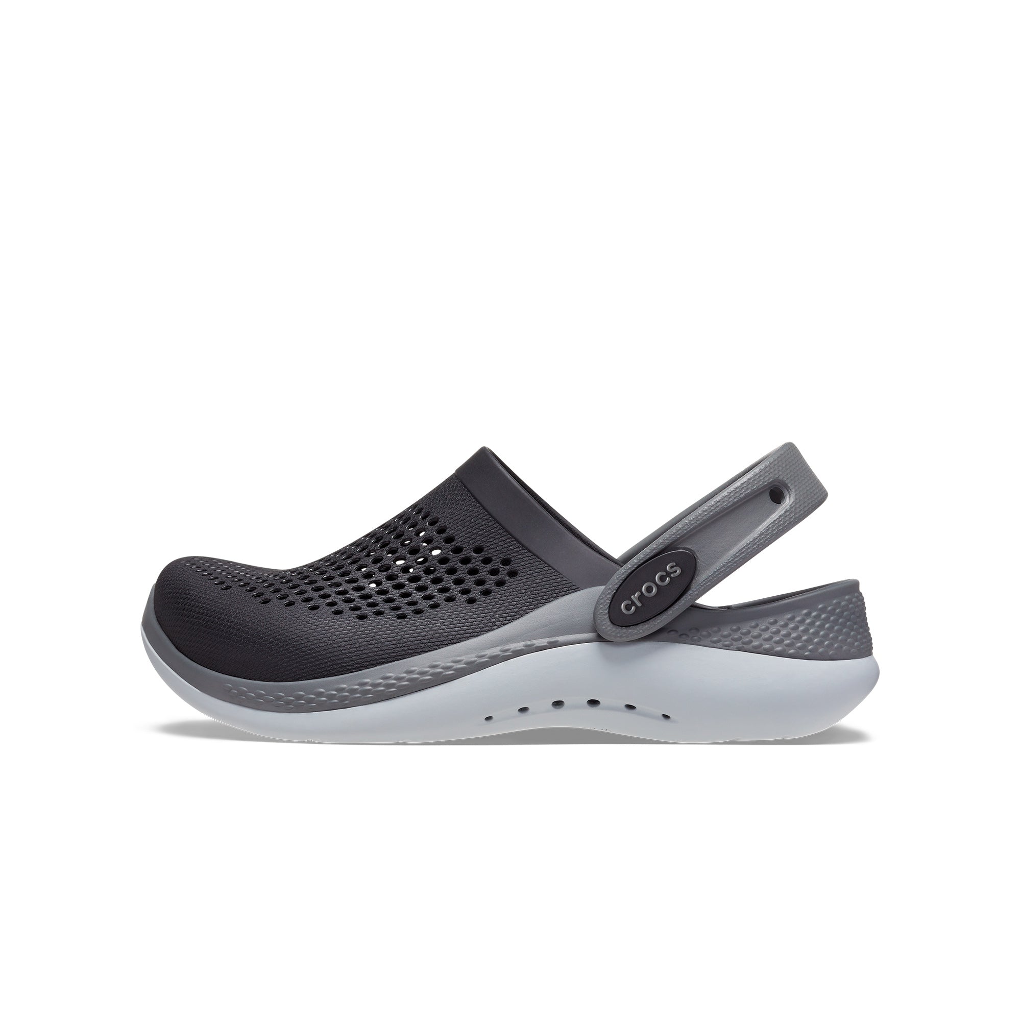 Giày Clog Trẻ Em Crocs Literide 360 - Black/Slate Grey
