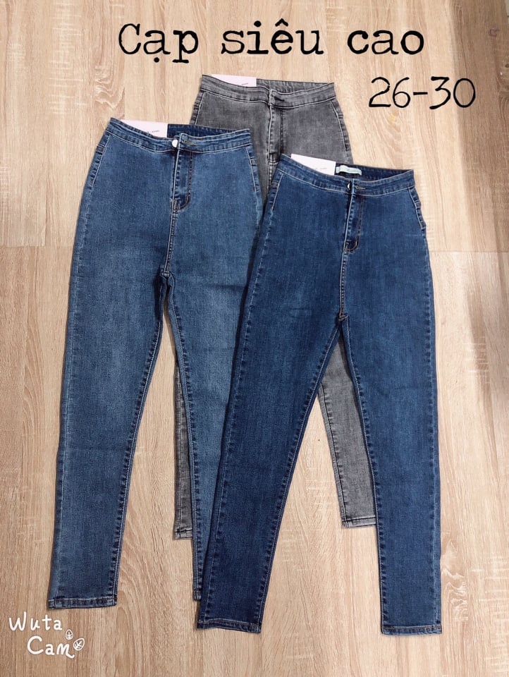 [HCM]QUẦN JEAN DÀI LƯNG SIÊU CAO SHOP PHƯƠNG CHÂU