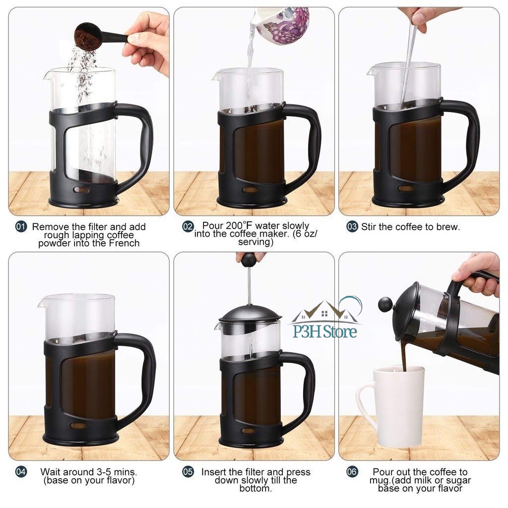Bình Pha Cà Phê Kiểu Pháp Dung Tích 800ml Lock&Lock LLG018