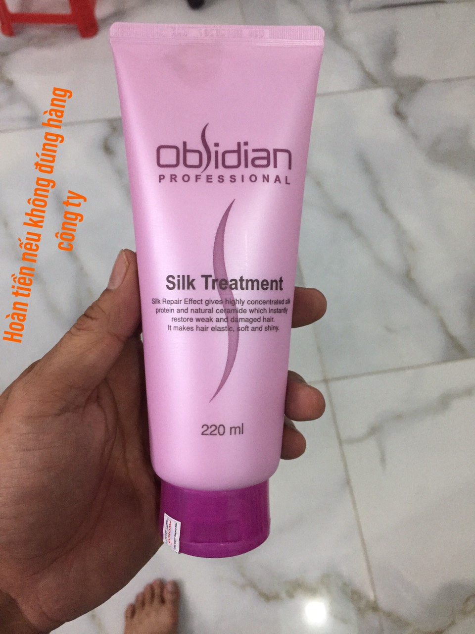 [HCM]Hấp dầu siêu mượt Silk Treament Obsidan Professional Hàn Quốc 220ml