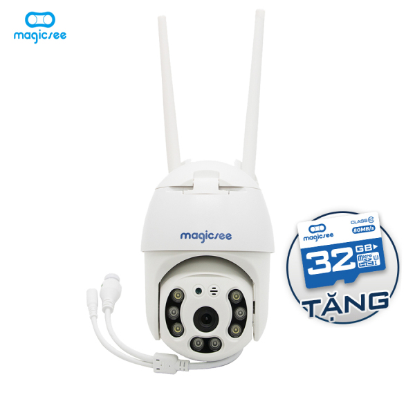 Camera giám sát ngoài trời xoay 360 độ Magicsee ZS120 - Camera an ninh giám sát - Chống nước tiêu chuẩn IP68