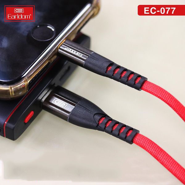 Dây Cáp Sạc Dù Earldom EC-077 Type C ( Sạc Nhanh 3A) dùng cho mọi loại máy