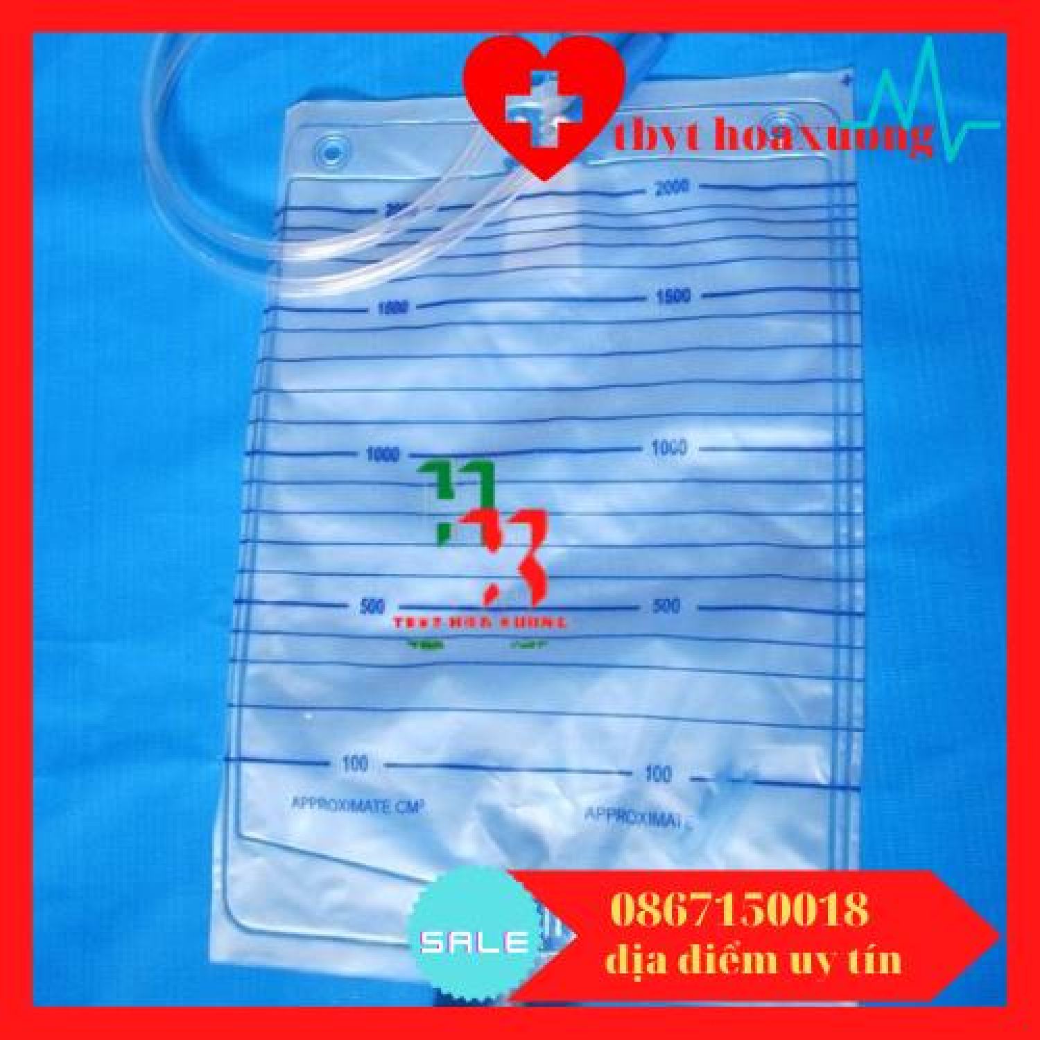 10 Túi Đựng Nước Tiểu Van Ngang