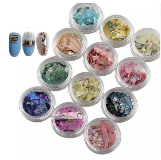 SET Xà Cừ Vân Đá12 Màu Trang Trí Móng Siêu Đẹp