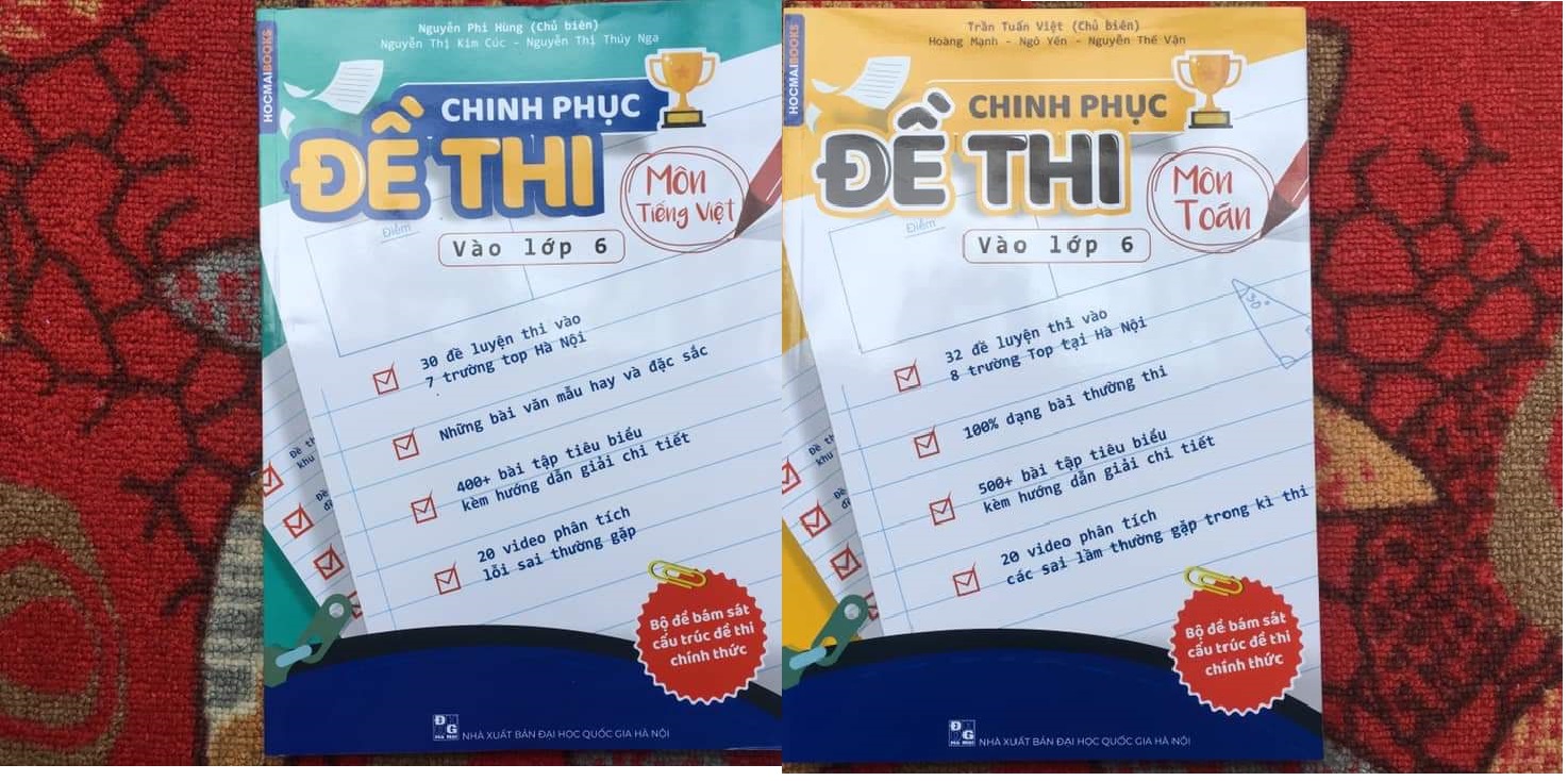CHINH PHỤC ĐỀ THI VÀO LỚP 6 MÔN TOÁN + VĂN