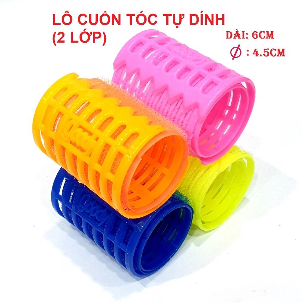 Lô cuốn tóc tự dính có kẹp gắp cố định.(Bán Lẻ)