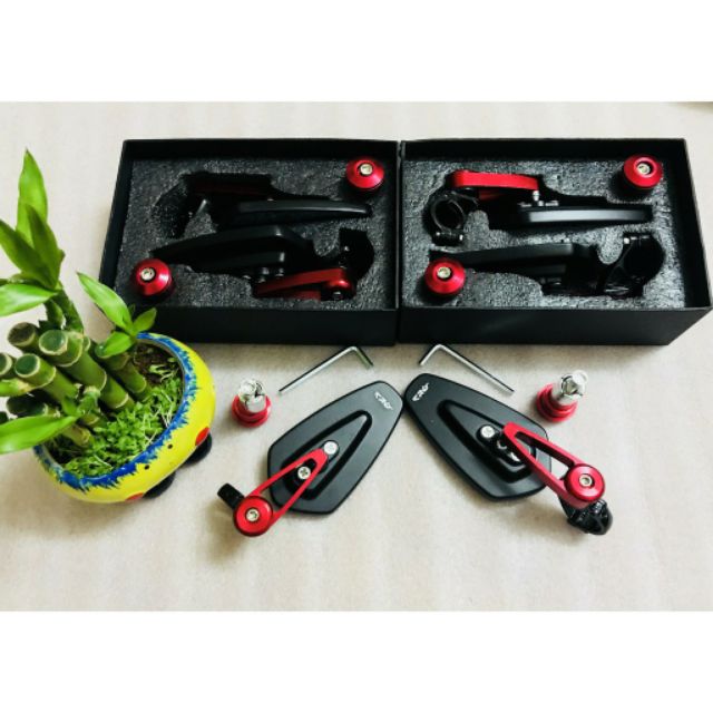 [Màu Đỏ] 1 Chiếc,1 Đôi Gương Gù Tay Lái Xe Máy