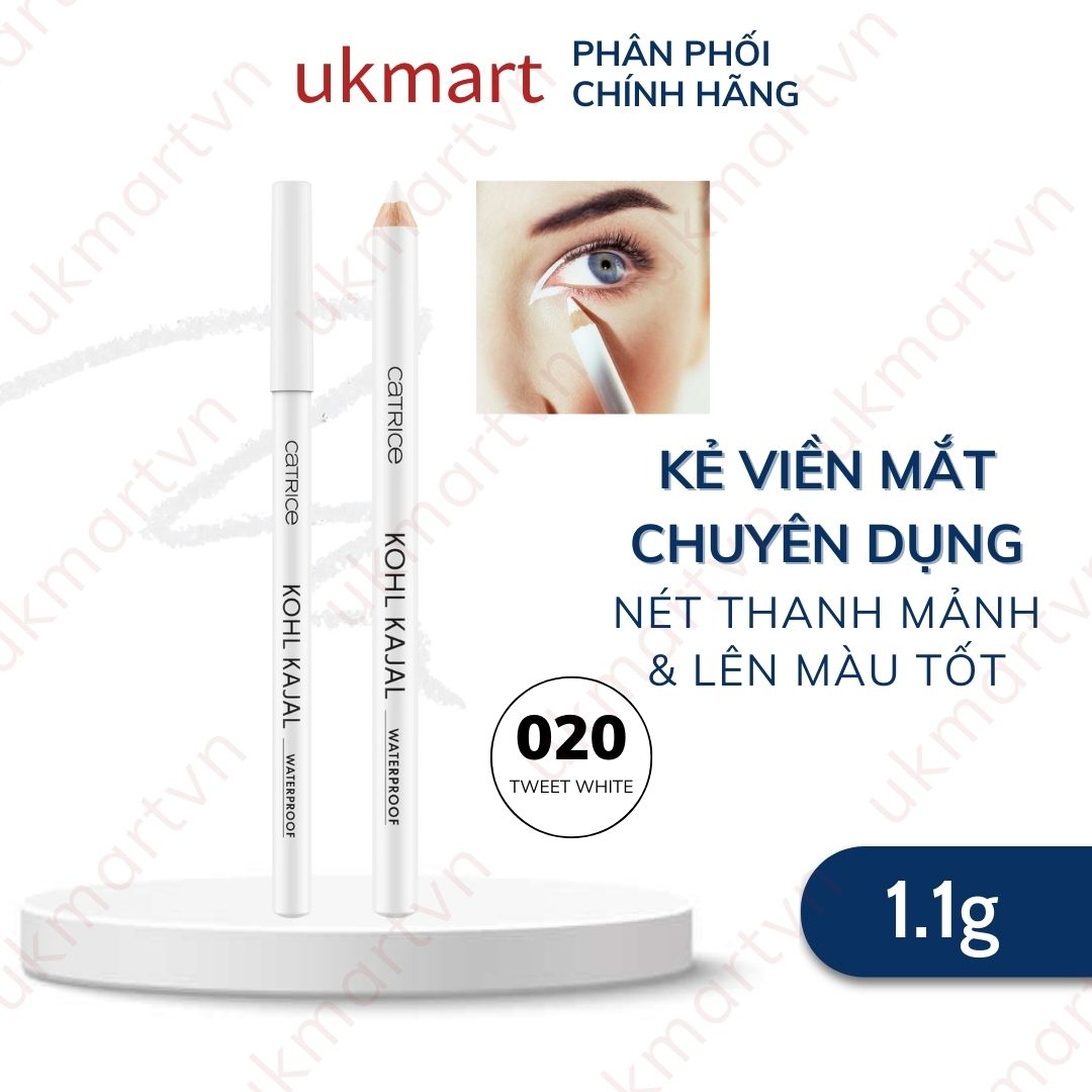 Chì kẻ mắt Catrice Kohl Kajal đều màu dễ tán tạo đường sắc nét 1,1g