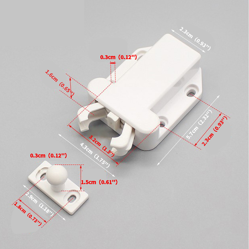 NEW 4/6 Push To Open Door Catch Kitchen Cabinet Touch Latch Release Drawer Cupboard