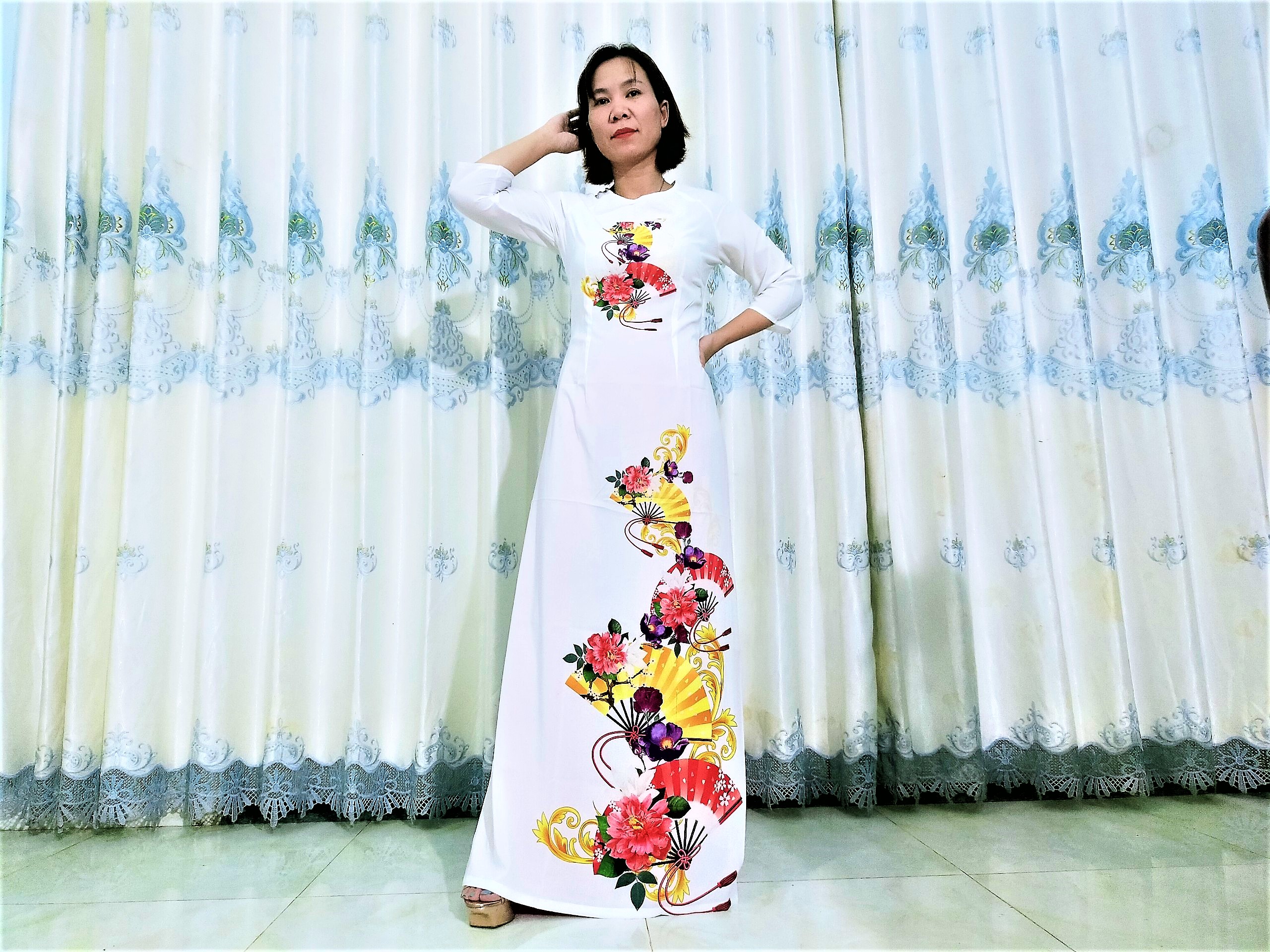 ÁO DÀI TRUYỀN THỐNG ( Cả bộ) AD08