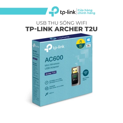 Bộ Thu Sóng Wifi Bằng USB Archer T2U v3 Băng Tần Kép USB Wifi AC600 - Hàng Chính Hãng