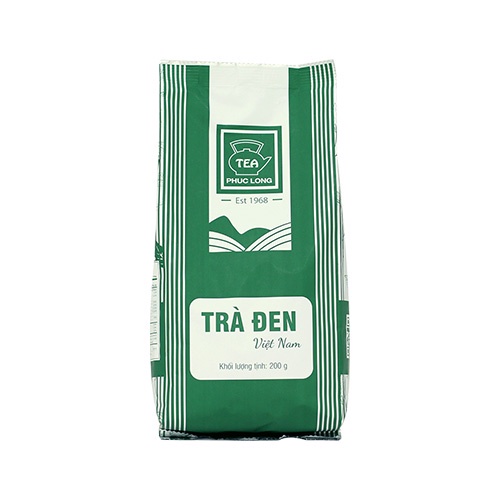 Black Phuc long tea use milk tea -snacks