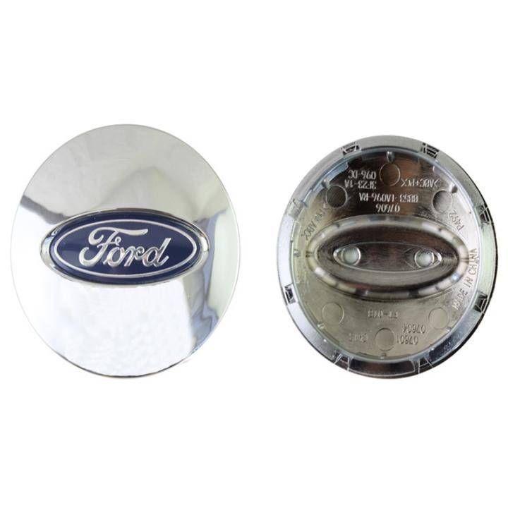 1 chiếc logo chụp mâm bánh xe ô tô, xe hơi Ford đường kính 65mm FORD-65BB ( Màu bạc bóng)