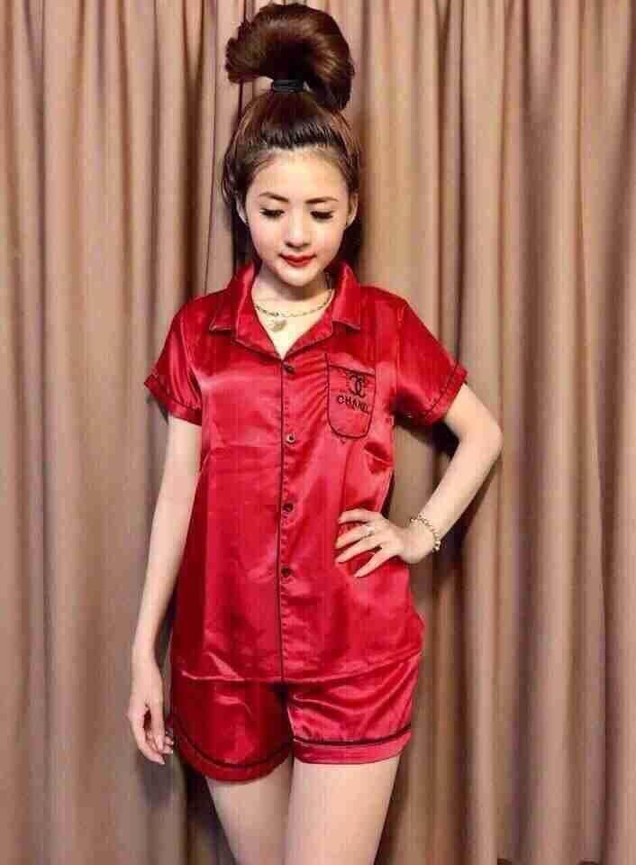 Đồ bộ pijama nữ tay ngắn quần ngắn phi lụa thời trang cao cấp luly fashion l1085