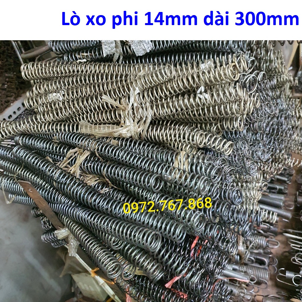 Lò xo nén phi 14mm dài 300mm
