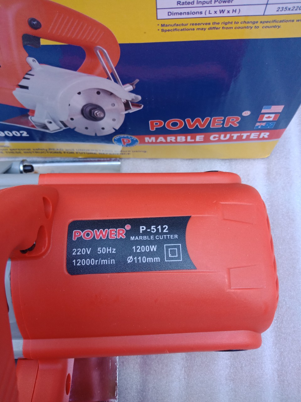 Máy cắt gạch POWER thái lan 1200w may cat gach