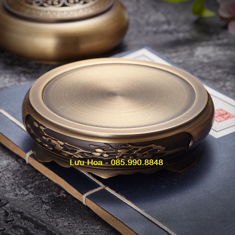 Chân đế, đôn để lư hương, cóc, tỳ hưu, ấm trà, tượng và nhiều ứng dụng khác chất liệu ĐỒNG NGUYÊN KHỐI, GỖ MUN đẹp mê ly