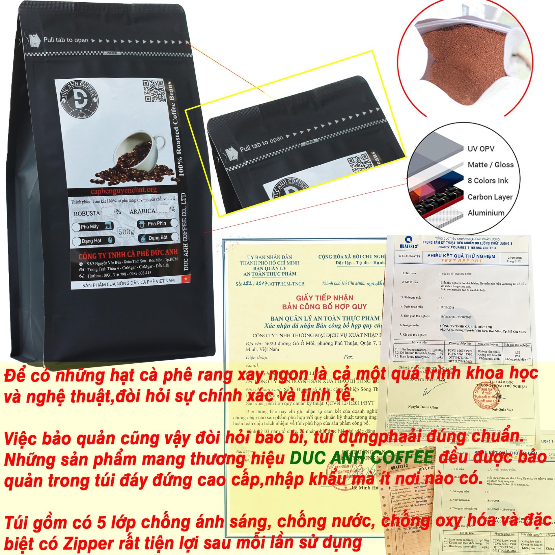 Cà phê rang xay nguyên chất - Robusta  - Rocking coffee - gói 500gr