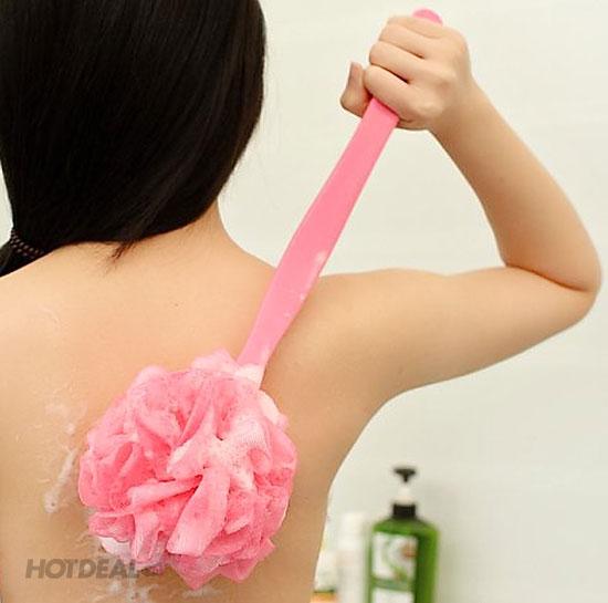 DỤNG CỤ CỌ LƯNG 2 MẶT KÈM BÔNG TẮM