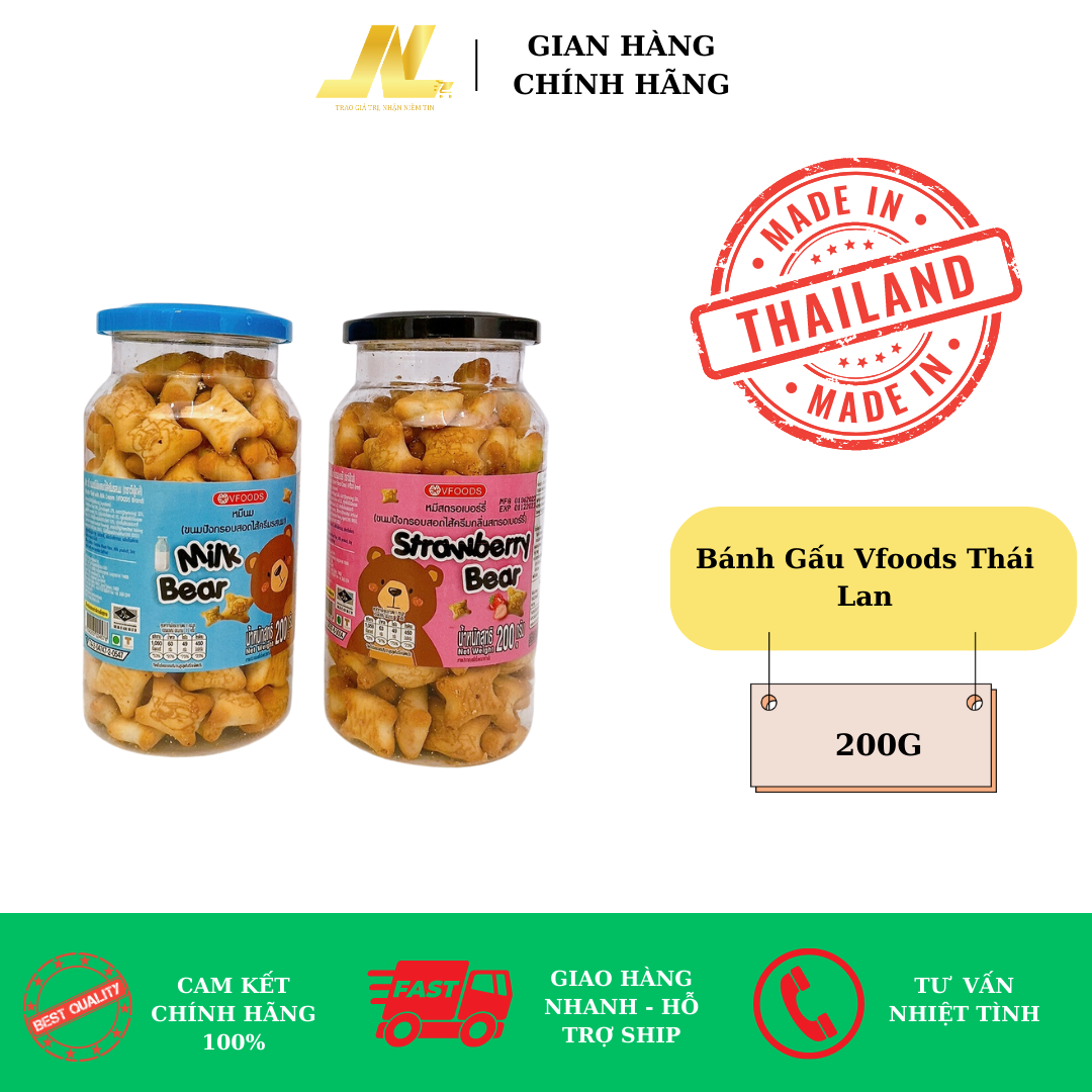 Bánh Gấu Vfoods Thái Lan