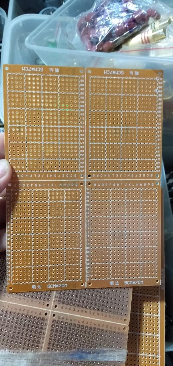 10 Mạch phíp đồng khoan lỗ sẵn 5cm x 7cm