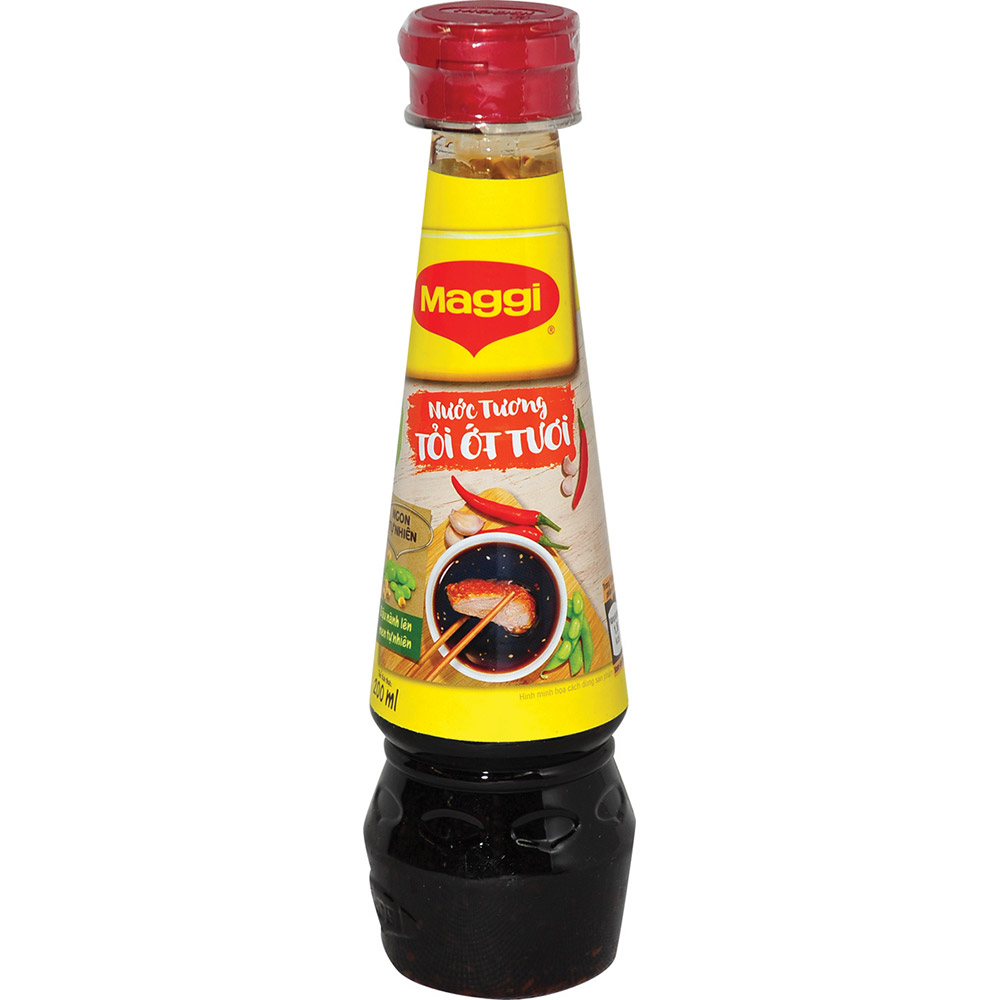 Nước Tương Maggi tỏi ớt chai 200ml