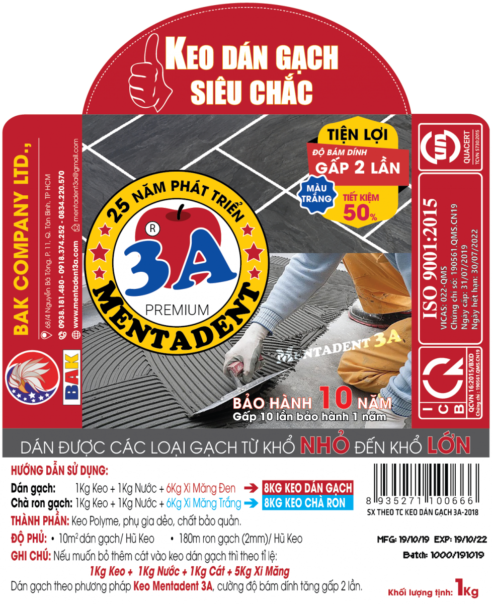 [HCM]KEO DÁN GẠCH SIÊU CHẮC 3IN1/1KG - DẠNG LON
