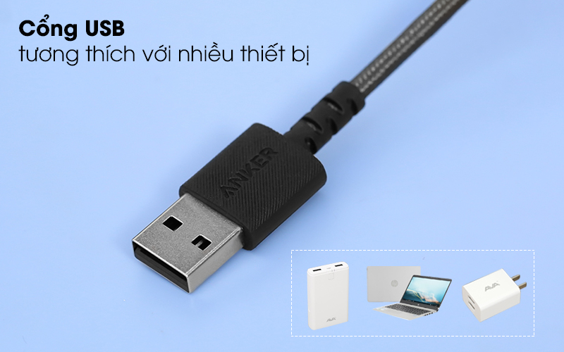 Cáp Lightning MFI 0.9m Anker Select+ A8012 ( Likenew )