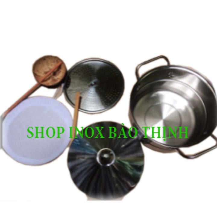 [HCM]NỒI TRÁNG BÁNH CUỐN INOX 304