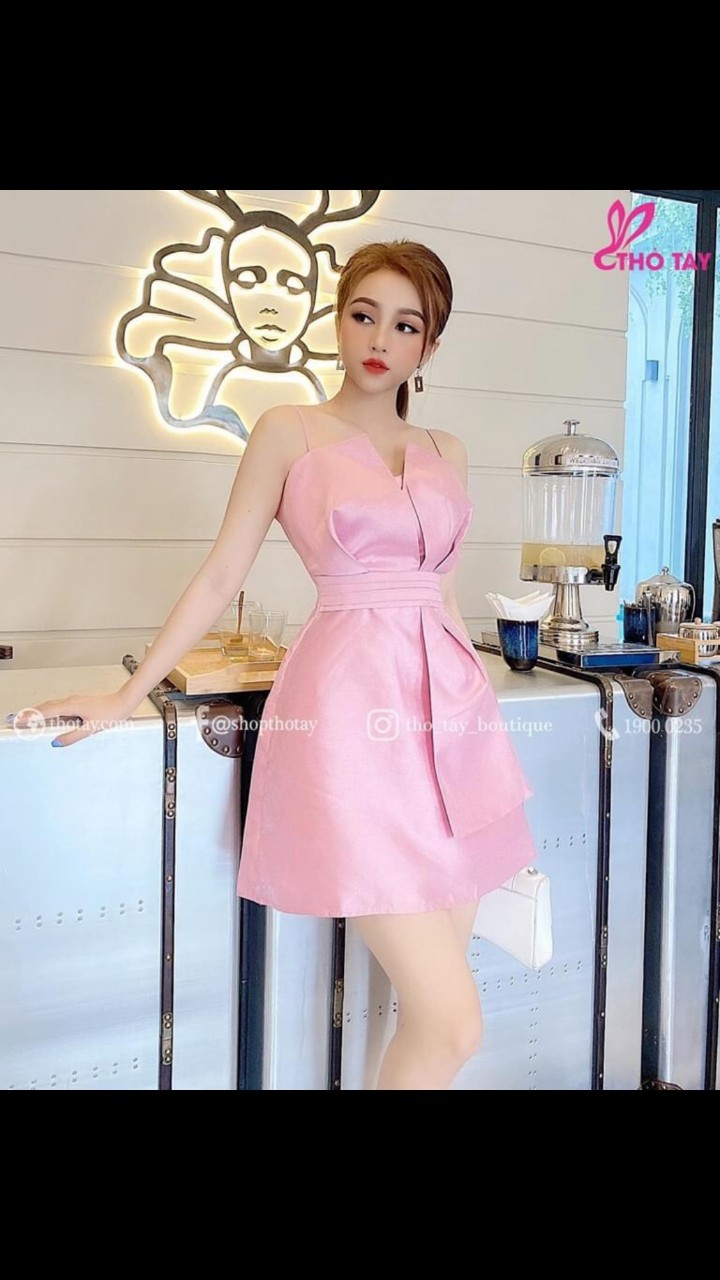 [HCM]Đầm 2 dây cúp ngực cực đẹp